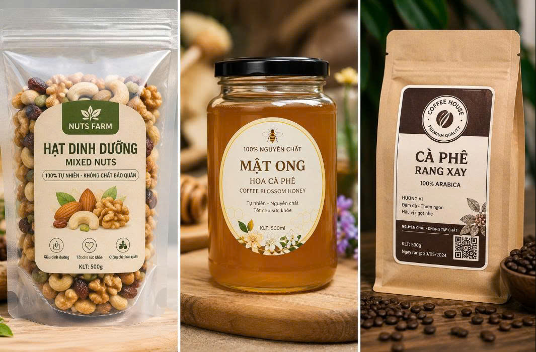 Tem nhãn hạt dinh dưỡng